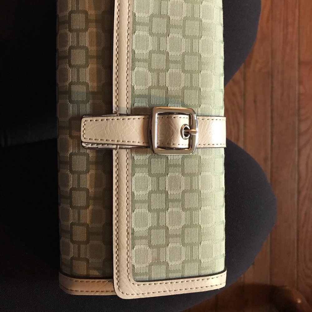 Cute green and cream wallet